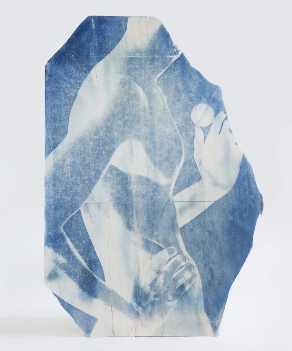 Cyanotypes sur pierre : Alexandre Onimus